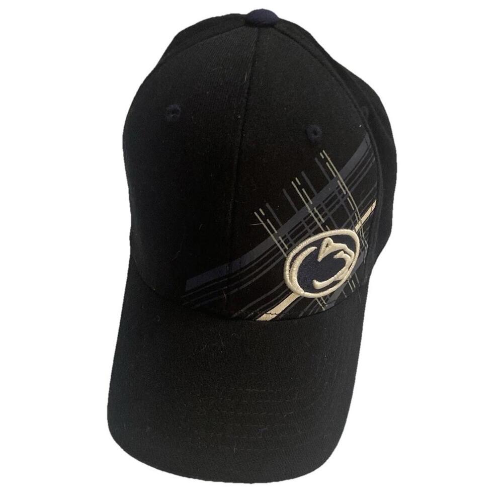 Penn State Nittany Lions Top of The World One Fit Hat S/M Black White